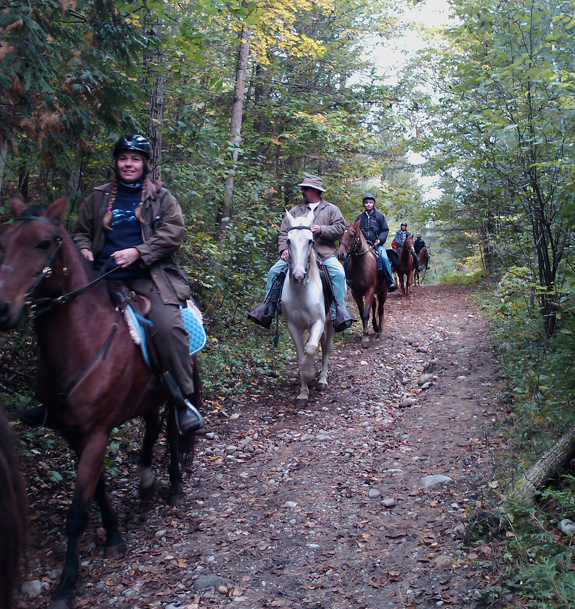 trail riding in Copeland forest