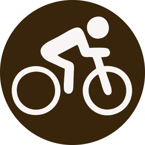 icon for the cycling activity in the Copeland Forest