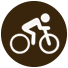 icon for the cyclists activity in the Copeland Forest