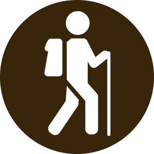 icon for the hiking activity in the Copeland Forest