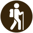 icon for the hiking activity in the Copeland Forest